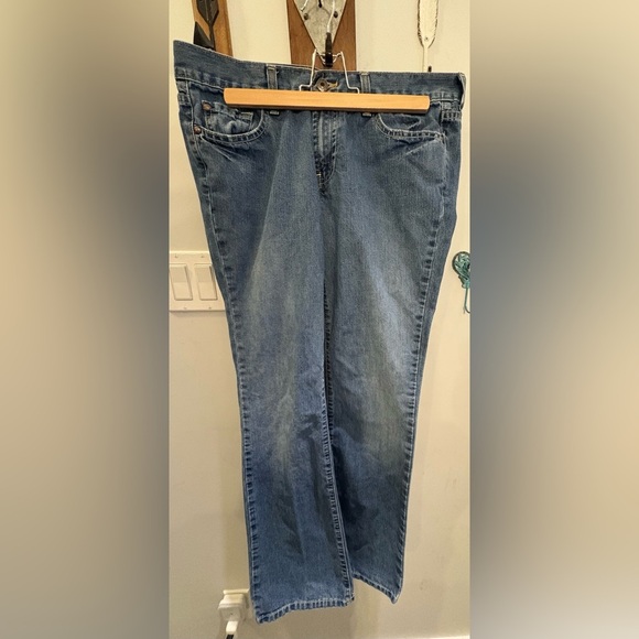 Old Navy Blue Flare Wide Leg Jeans - Picture 1 of 5